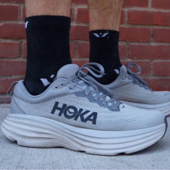 Hoka Other - Hoka bondi 8 Light Gray Athletic Shoes